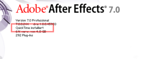 After Effects 7 Splash screen