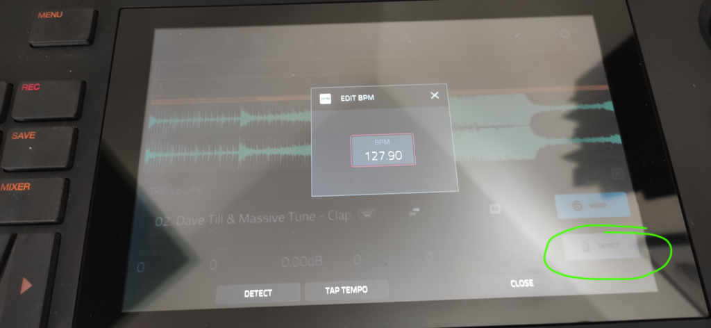 BPM einstellen