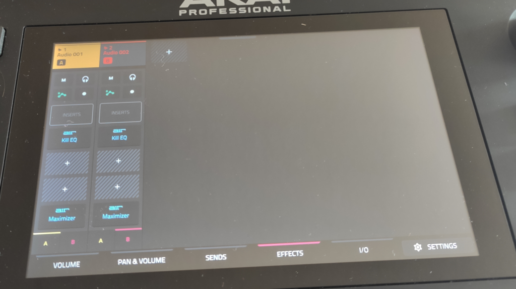 FX Air Kill EQ und Maximizer auf beide Tracks