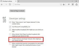 Microsoft Edge Browser Tuning