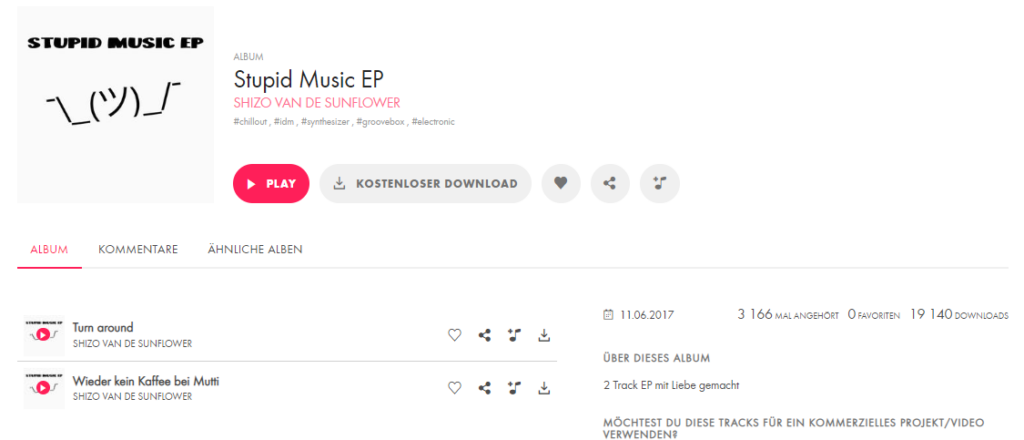 Neue EP – Stupid Music – auf Jamendo erschienen