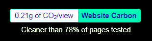 Website Carbon Badge