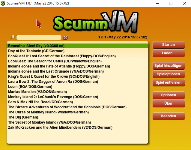 ScummVM unterstützt 23 neue Point&Click-Adventures