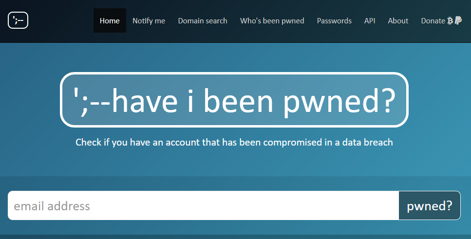 ‚;–have i been pwned