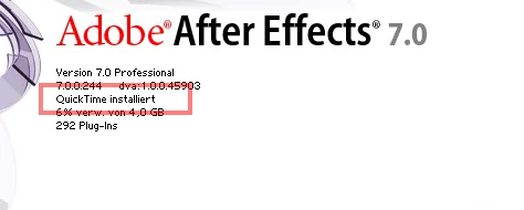 After Effects 7 Splash screen