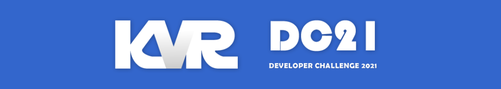 Die KVR Developer Challenge 2021 ist angelaufen | kvrdc21 header blue 2