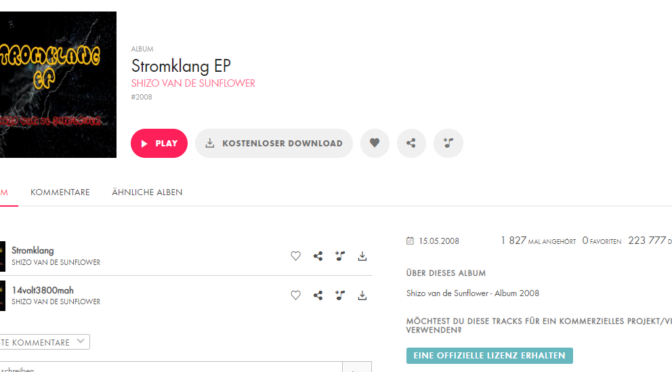 Shizo van de Sunflower – „Stromklang EP“ out NOW!